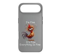Crazy Chicken I'm Fine It's Fine Everything is Fine Coque pour iPhone Air