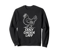 Crazy Chicken Lady Cadeau drôle de Poulet de Troupeau de Sweatshirt
