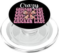 Crazy Chicken Lady Chicken Farm Farmer Chicken Girl Girl Mom PopSockets PopGrip pour MagSafe