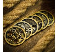 Crazy Chinese Coin Magic Tricks Visual Moving Hole on Ancient Coin Magic Jumping Hole Close-up Stage Illusions Gimmicks Mentalism Props