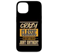 Crazy Classic Funny Grandparents Day Humour Retirement Coque pour iPhone 13