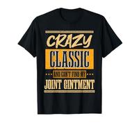 Crazy Classic Funny Grandparents Day Humour Retirement T-Shirt
