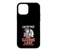 Crazy Cleaning Lady Ils Vous Ont parlé de Funny Cleaner Coque pour iPhone 12 Mini