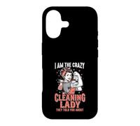 Crazy Cleaning Lady Ils Vous Ont parlé de Funny Cleaner Coque pour iPhone 17