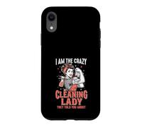 Crazy Cleaning Lady Ils Vous Ont parlé de Funny Cleaner Coque pour iPhone XR