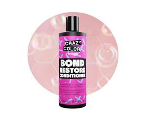 Crazy Color Bond Restore Après-shampoing pour cheveux secs et abîmés Répare et conditionne les cheveux décolorés, colorés, cassés, bouclés ou crépus. Végétalien, sans cruauté envers les animaux et