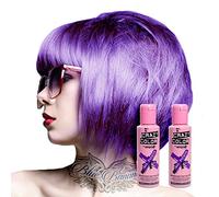 Crazy Color Coloration Pour Cheveux Semi-Permanente 100ml (Violet Intense) - Pack de 2