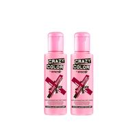 Crazy Color Coloration Semi-Permanente Couleur Vibrante 100ml (Ruby Rouge) - Pack de 2