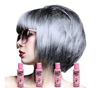 Crazy Color Hair Dye Teinture capillaire semi-permanente pour femme Paquet de 4 Argent
