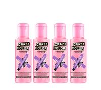 Crazy Colour Lavender 100ml Four Bottles by Crazy Colour