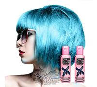 Crazy Color Lot de 2 colorations semi-permanentes pour cheveux 100 ml (jade bleu)