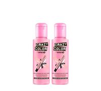 Crazy Color Lot de 2 colorations semi-permanentes pour cheveux 100 ml Rose barbe à papa