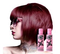 Crazy Color Lot de 2 colorations semi-permanentes pour cheveux 100 ml (rouge bordeaux)