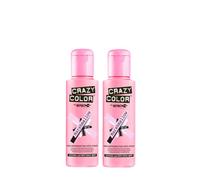 Crazy Color Coloration Pour Cheveux Semi-Permanente 100ml (Rose Guimauve) - Pack de 2