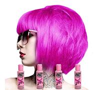 Crazy Color Renbow Lot de 4 tubes de crème colorante de soin pour les cheveux 100 ml (Pinkissimo)