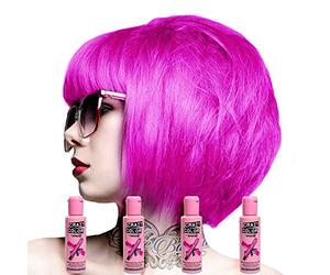 Crazy Color Renbow Lot de 4 tubes de crème colorante de soin pour les cheveux 100 ml (Pinkissimo)