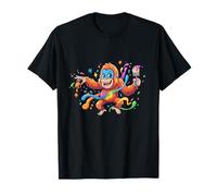 Crazy Color Splash Peinture Singe Thème Enfants T-Shirt