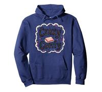 Crazy Comfy Freak in The Sheets Cozy Bedtime Humour Sweat à Capuche, Unisexe pour Adultes, Bleu Marine, M