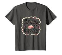 Crazy Comfy Freak in The Sheets Cozy Bedtime Humour T-Shirt, Enfant, Asphalte, 8 Ans