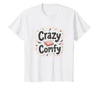 Crazy Comfy Freak in The Sheets Cozy Bedtime Humour T-Shirt, Enfant, Blanc, 8 Ans