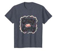 Crazy Comfy Freak in The Sheets Cozy Bedtime Humour T-Shirt, Enfant, Bleu Chiné, 8 Ans