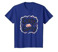 Crazy Comfy Freak in The Sheets Cozy Bedtime Humour T-Shirt, Enfant, Bleu Royal, 4 Ans
