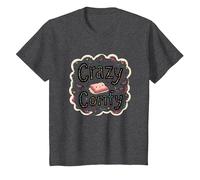 Crazy Comfy Freak in The Sheets Cozy Bedtime Humour T-Shirt, Enfant, Chiné Foncé, 3 Ans