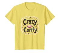 Crazy Comfy Freak in The Sheets Cozy Bedtime Humour T-Shirt, Enfant, Citron, 8 Ans