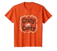 Crazy Comfy Freak in The Sheets Cozy Bedtime Humour T-Shirt, Enfant, Orange, 12 Ans