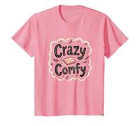 Crazy Comfy Freak in The Sheets Cozy Bedtime Humour T-Shirt, Enfant, Rose, 10 Ans