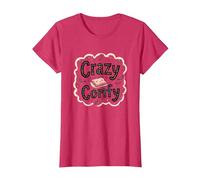 Crazy Comfy Freak in The Sheets Cozy Bedtime Humour T-Shirt, Femme, Rouge Chiné, XL