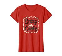 Crazy Comfy Freak in The Sheets Cozy Bedtime Humour T-Shirt, Femme, Rouge, XL