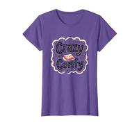 Crazy Comfy Freak in The Sheets Cozy Bedtime Humour T-Shirt, Femme, Violet chiné, S