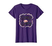 Crazy Comfy Freak in The Sheets Cozy Bedtime Humour T-Shirt, Femme, Violet, XL