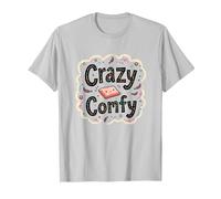 Crazy Comfy Freak in The Sheets Cozy Bedtime Humour T-Shirt, Homme, Argent, 3XL