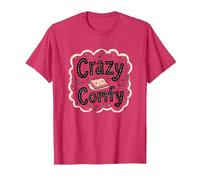 Crazy Comfy Freak in The Sheets Cozy Bedtime Humour T-Shirt, Homme, Rouge chiné, L