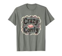 Crazy Comfy Freak in The Sheets Cozy Bedtime Humour T-Shirt, Homme, Vert Kaki chiné, L