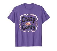 Crazy Comfy Freak in The Sheets Cozy Bedtime Humour T-Shirt, Homme, Violet Chiné, L