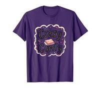 Crazy Comfy Freak in The Sheets Cozy Bedtime Humour T-Shirt, Homme, Violet, L