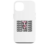 Crazy Cow Lady, fermière laitière drôle, Vache, mère Coque pour iPhone 13