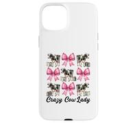 Crazy Cow Lady, fermière laitière drôle, Vache, mère Coque pour iPhone 15 Plus