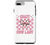 Crazy Cow Lady, fermière laitière drôle, Vache, mère Coque pour iPhone 7 Plus/8 Plus