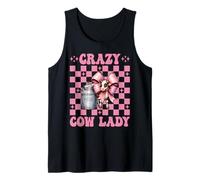 Crazy Cow Lady, fermière laitière drôle, Vache, mère Débardeur
