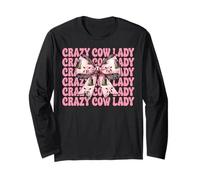 Crazy Cow Lady, fermière laitière drôle, Vache, mère Manche Longue