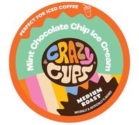 Crazy Cup - Lot de 22 dosettes de café au chocolat, pépites de chocolat à la menthe, pour machines Keurig K-Cup, chaudes ou glacées
