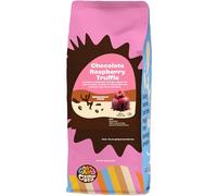 Crazy Cups Café au chocolat moulu, café chocolat framboise dans un sac de 300 ml pour infuser du café chaud ou glacé aromatisé