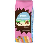 Crazy Cups Café moulu aromatisé décaféiné café caramel à la noix de coco pour brasser du café caramel aromatisé chaud ou glacé 300 ml