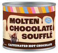 Crazy Cups Chocolat chaud contenant de la caféine, chocolat fondu, soufflé, mélange de cacao chaud, substitut de café de qualité supérieure, poudre de chocolat chaud, bidon de 300 ml pour les amateurs