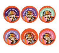 Crazy Cups Coffee Chocolate Lovers Single Serve Cups Variety Pack Sampler for the K Cup Brewer, 24 count
