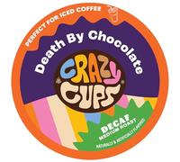 Crazy Cups Death By Chocolate Lot de 22 cafés décaféinés pour cafetières Keurig K Cups 2.0